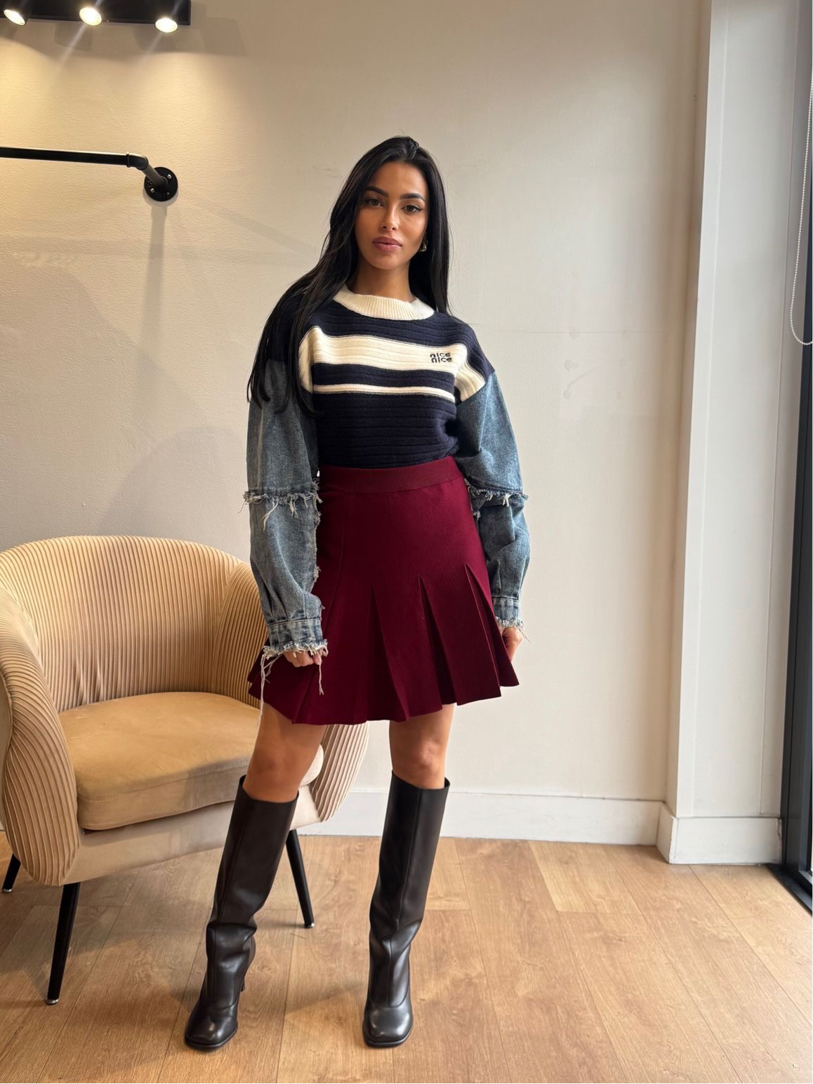 JUPE BORDEAUX