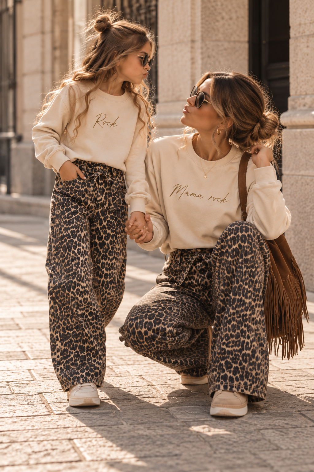 Sweat beige rock enfant - Maman&Moi