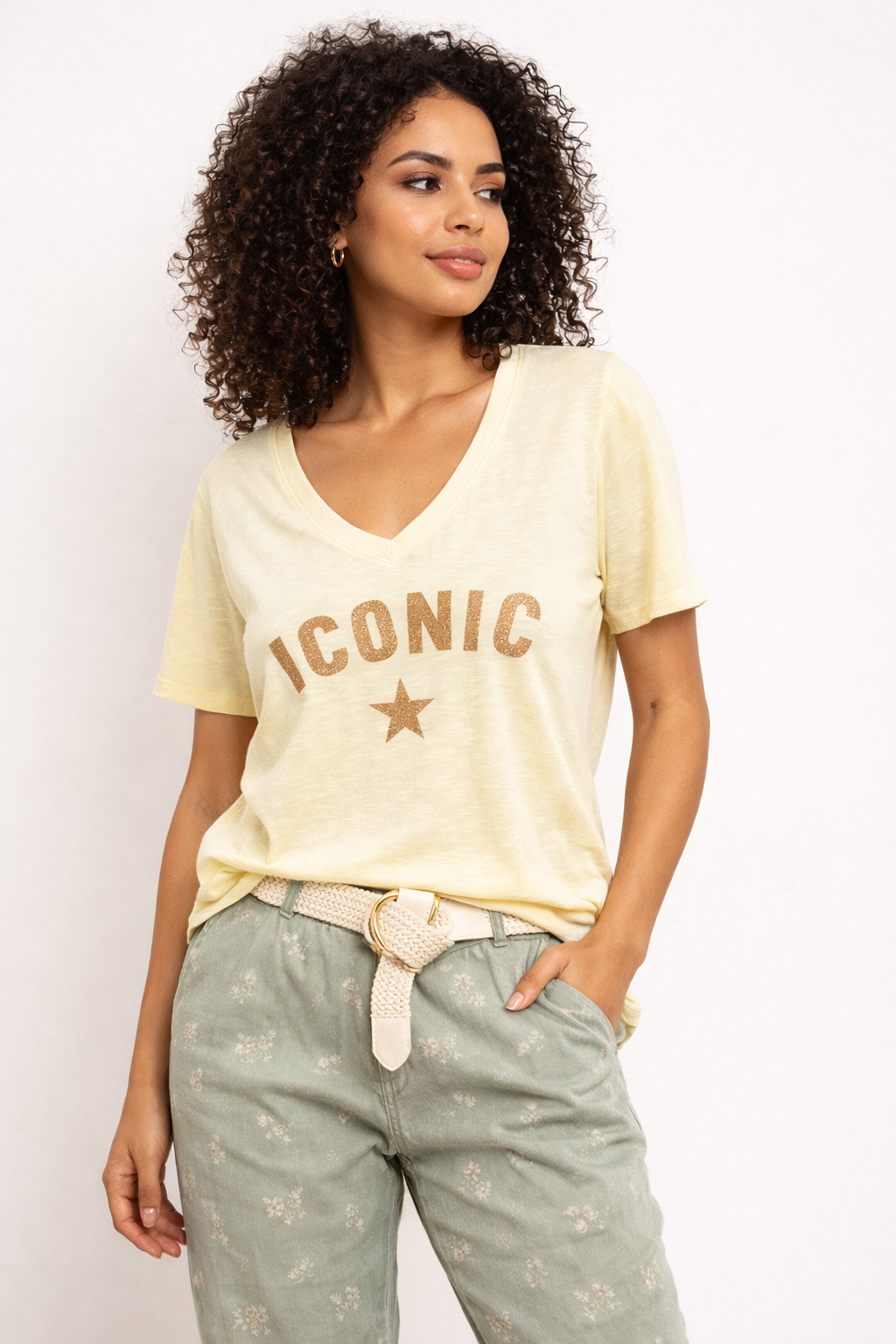 T-SHIRT COL ICONIC