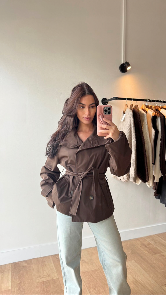 TRENCH COURT CHOCO