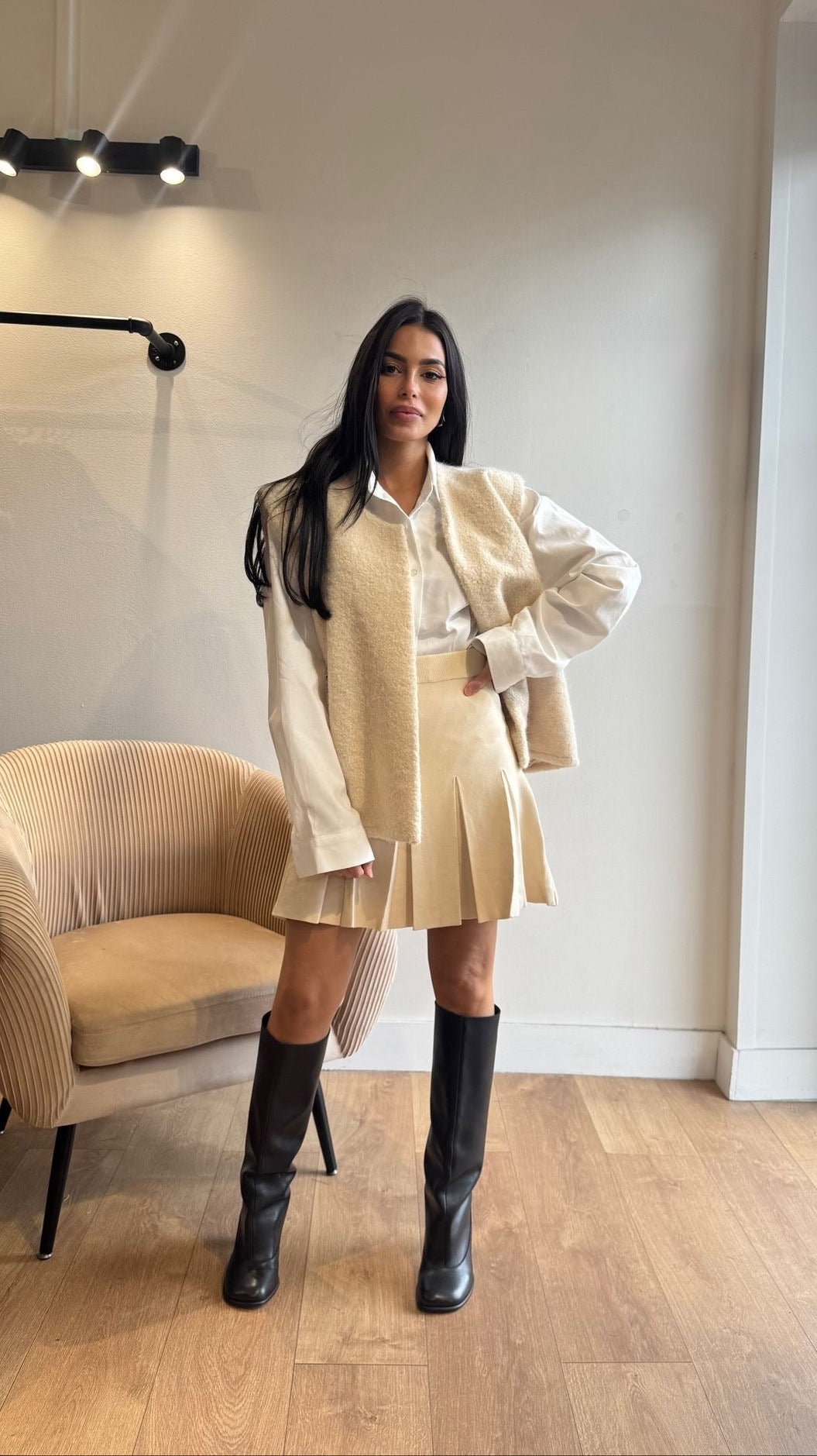 GILET MOUMOUTE CRÈME