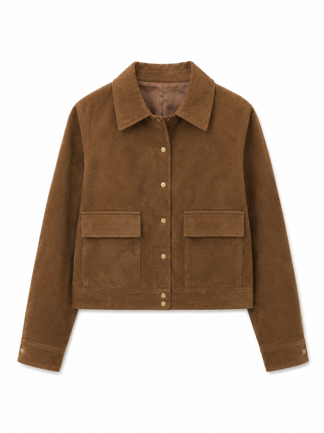 Veste en suédine camel