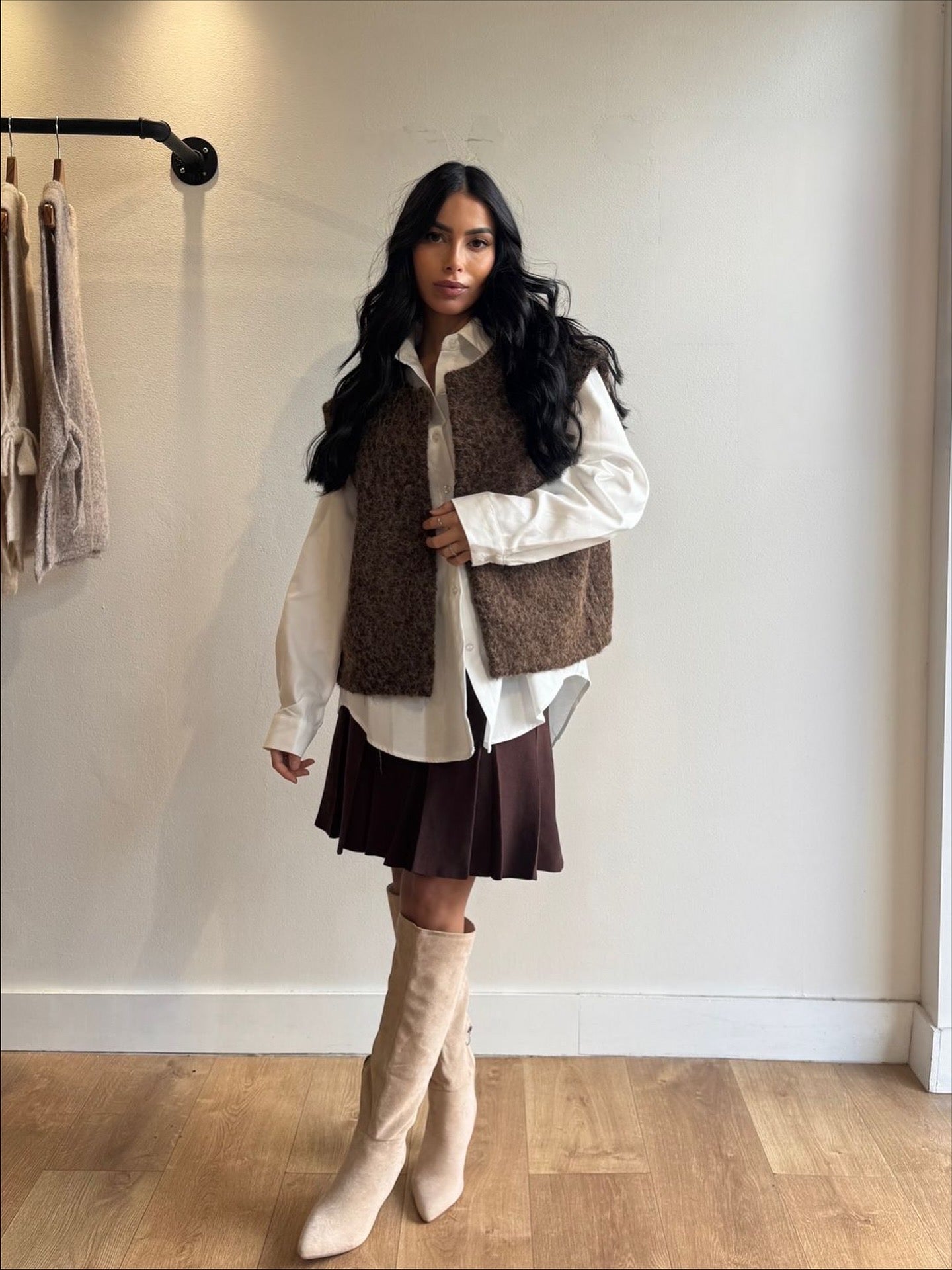 GILET MOUMOUTE CHOCO