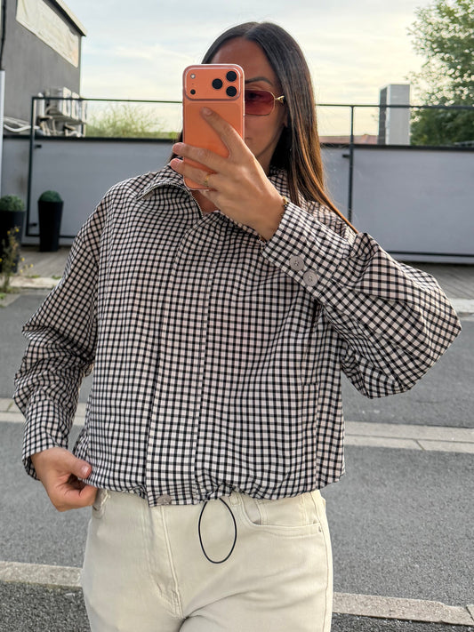 Veste à carreaux déperlante