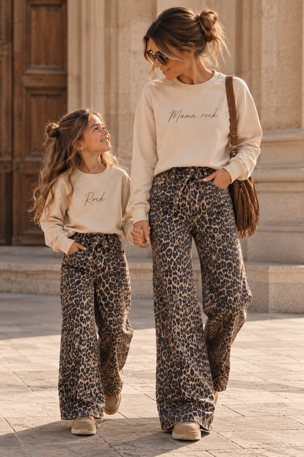 Sweat beige rock enfant - Maman&Moi