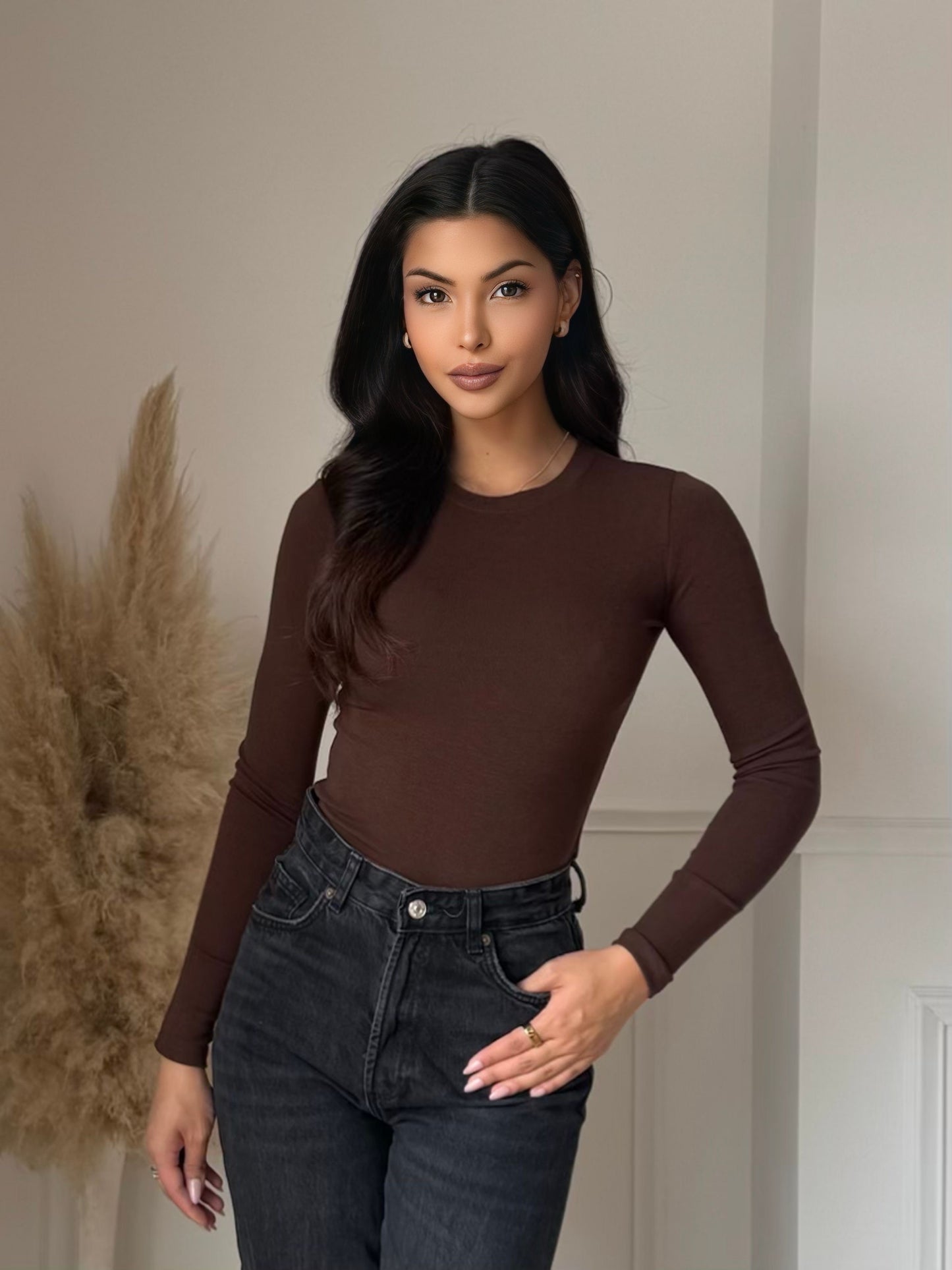 Top manches longues choco - essentiel & basic