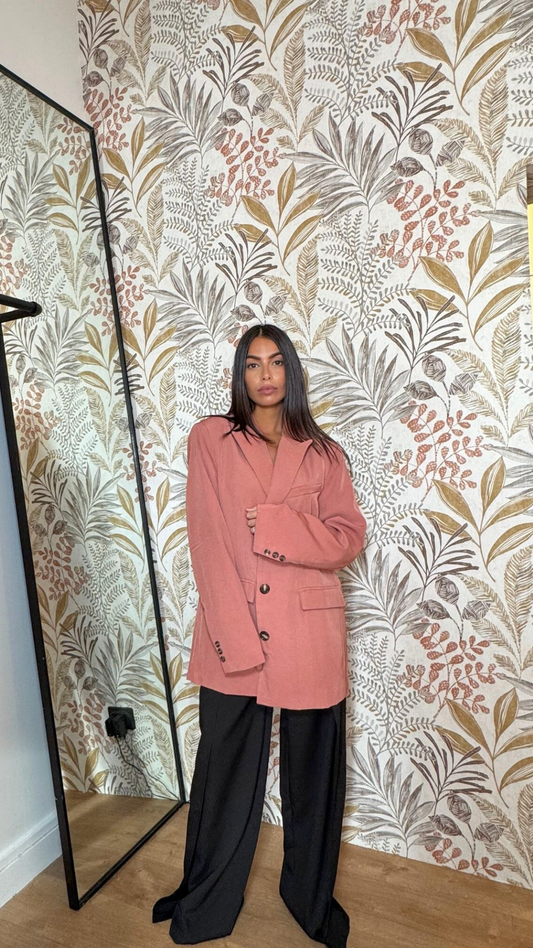 BLAZER ROSE CORAIL POUDRÉ
