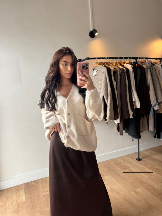 GILET AMPLE CRÈME