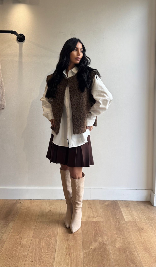 GILET MOUMOUTE CHOCO