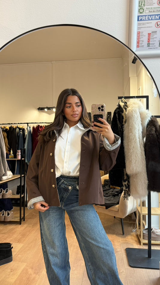 VESTE IMPERMÉABLE CHOCO