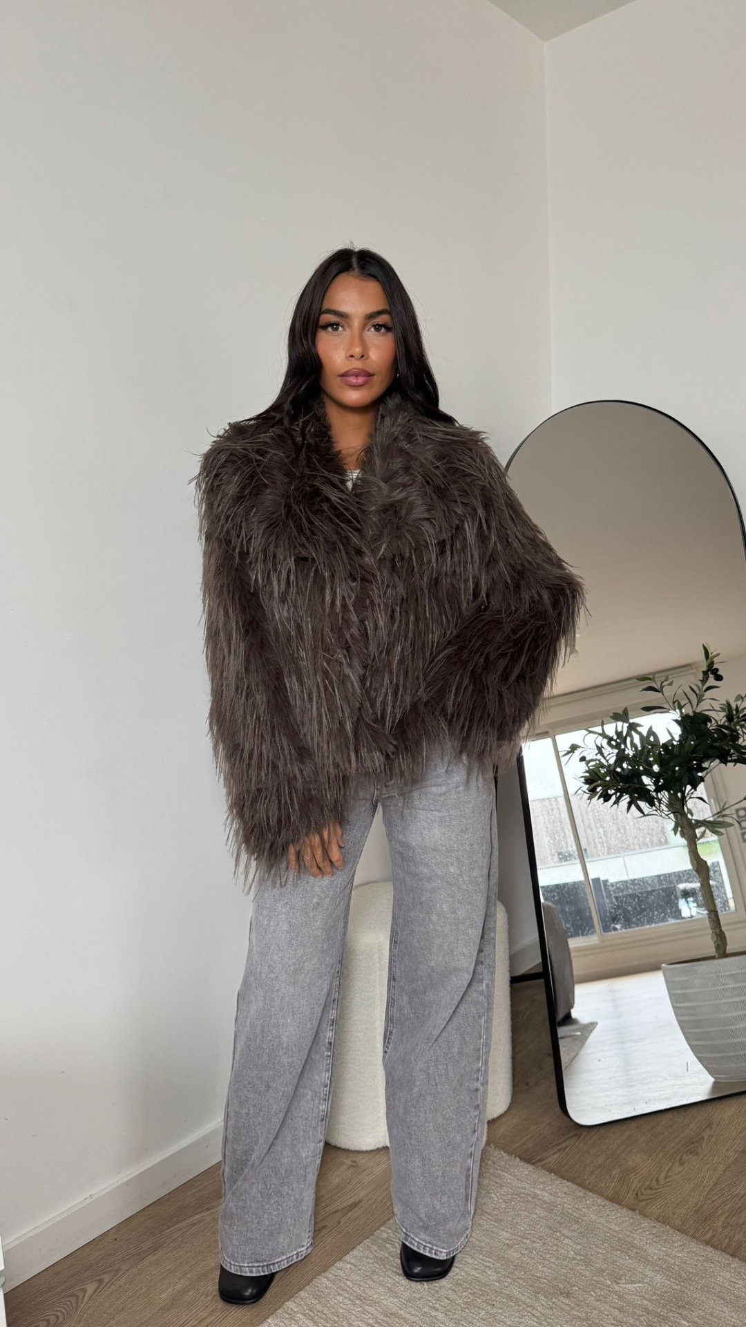 MANTEAU DE FOURRURE CHOCO