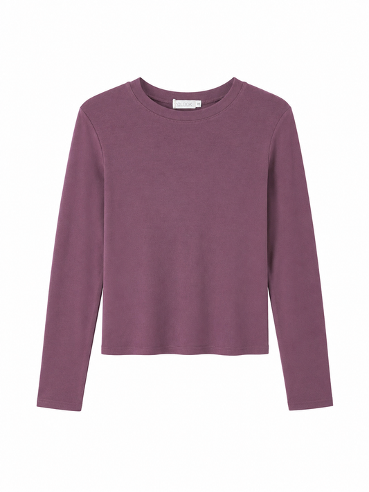 Top manches longues mauve - essentiel & basic