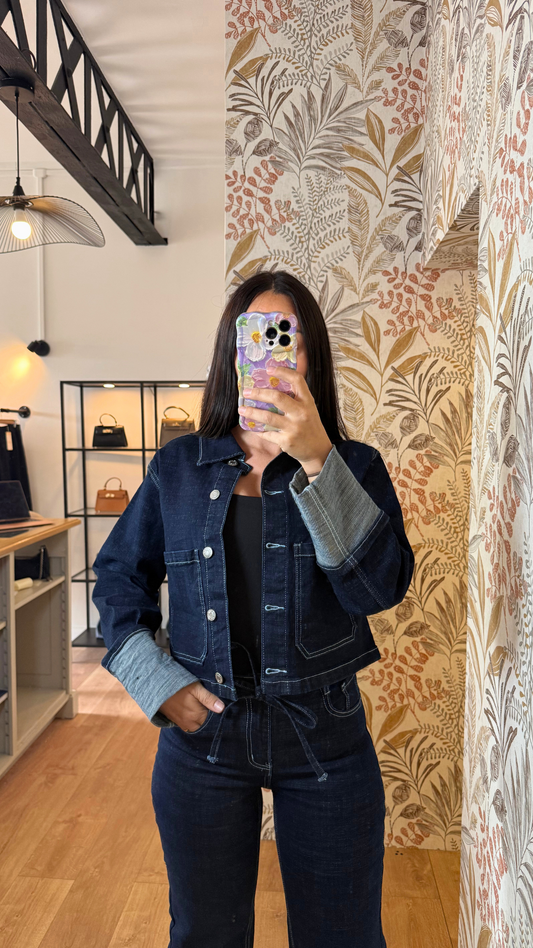 VESTE JEANS INDIGO OURLET