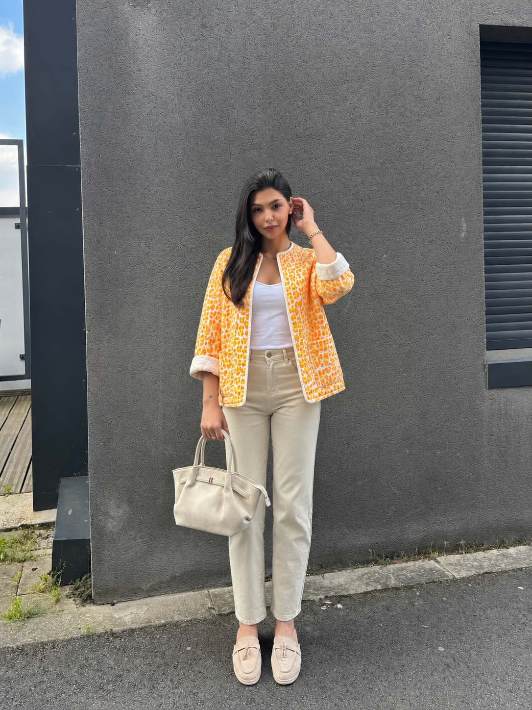 Veste Matelassée Léo Pop – Orange