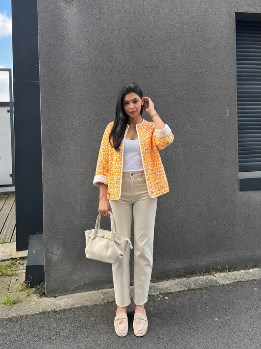 Veste Matelassée Léo Pop – Orange