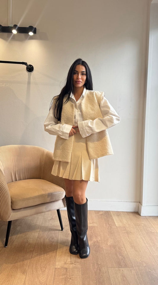 GILET MOUMOUTE CRÈME