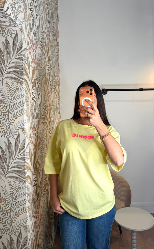 T-SHIRT ICONIC JAUNE