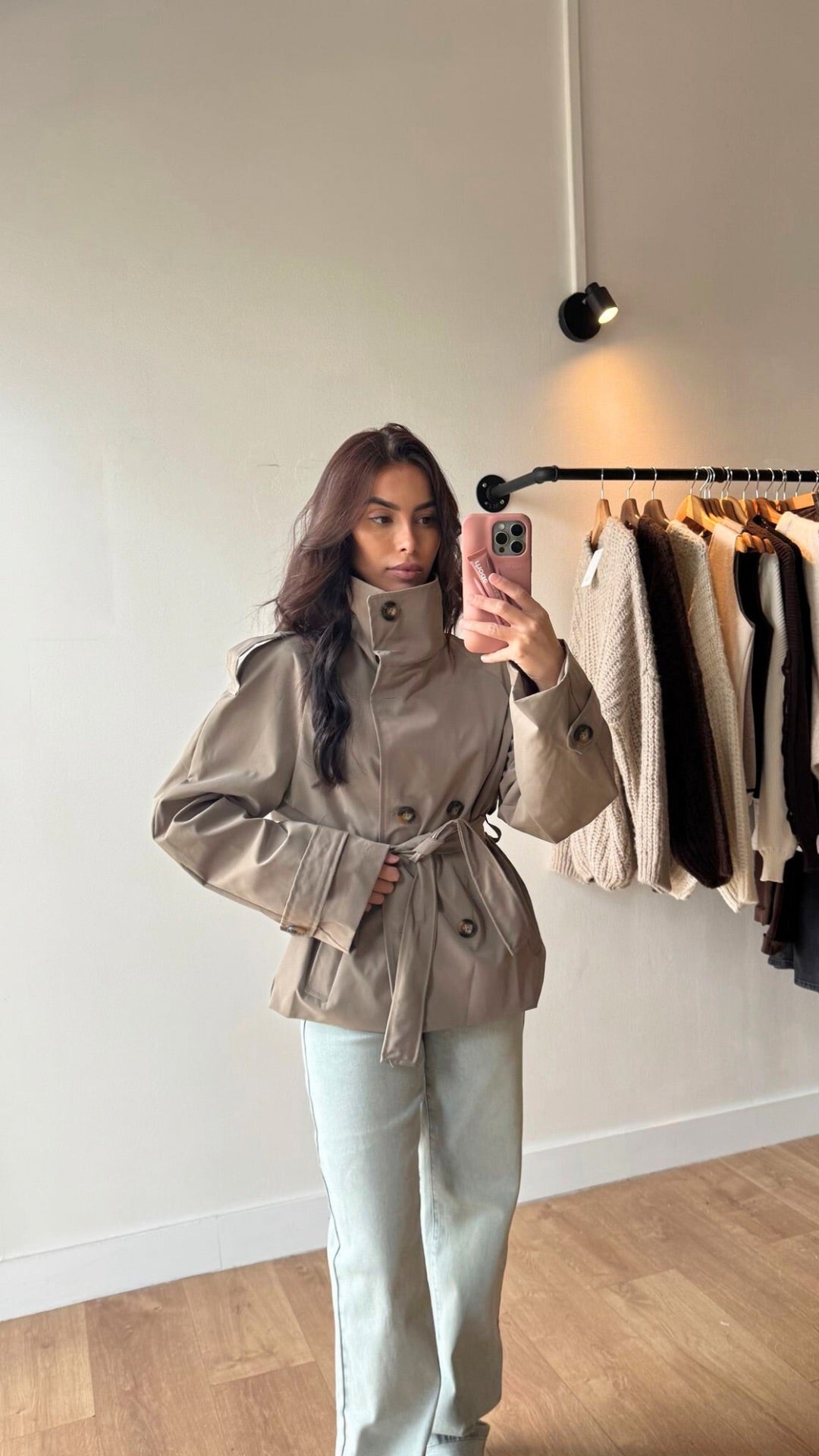 TRENCH COURT BEIGE