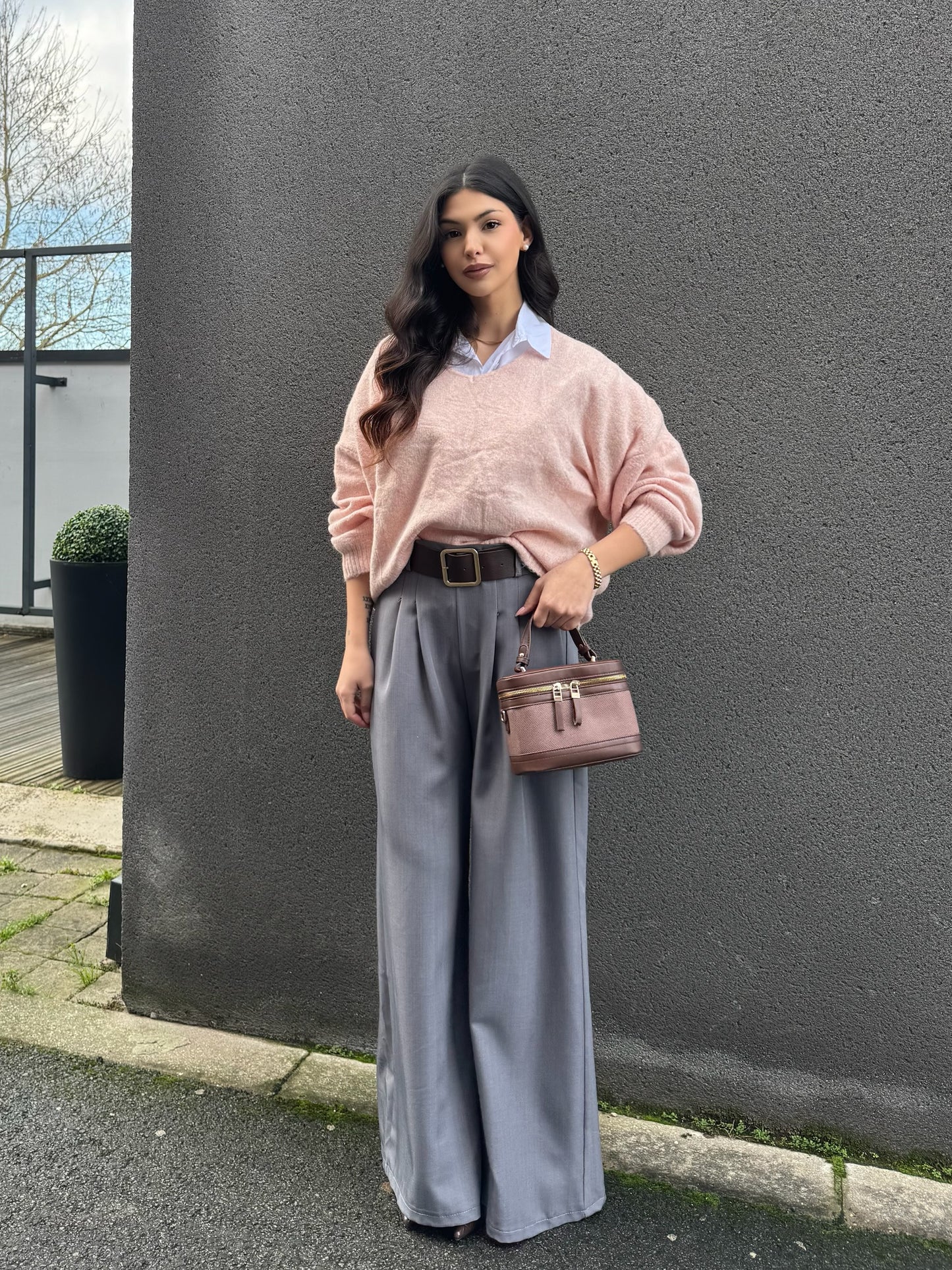 PULL COL V ROSE CLAIR