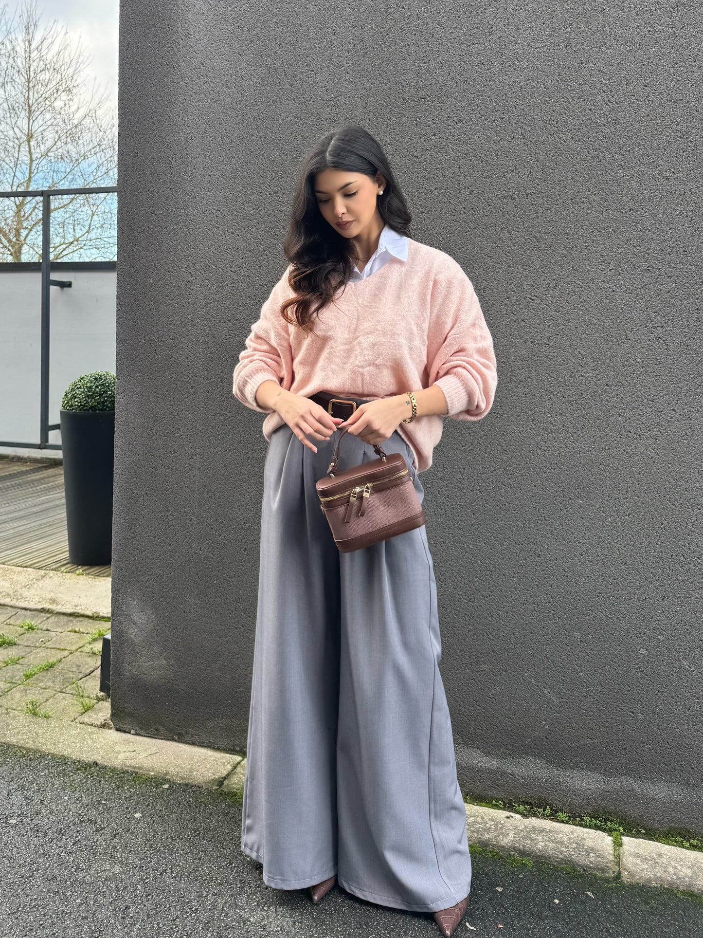 PULL COL V ROSE CLAIR