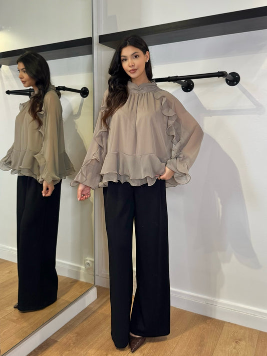 PANTALON ÉLÉGANT CONFORT NOIR