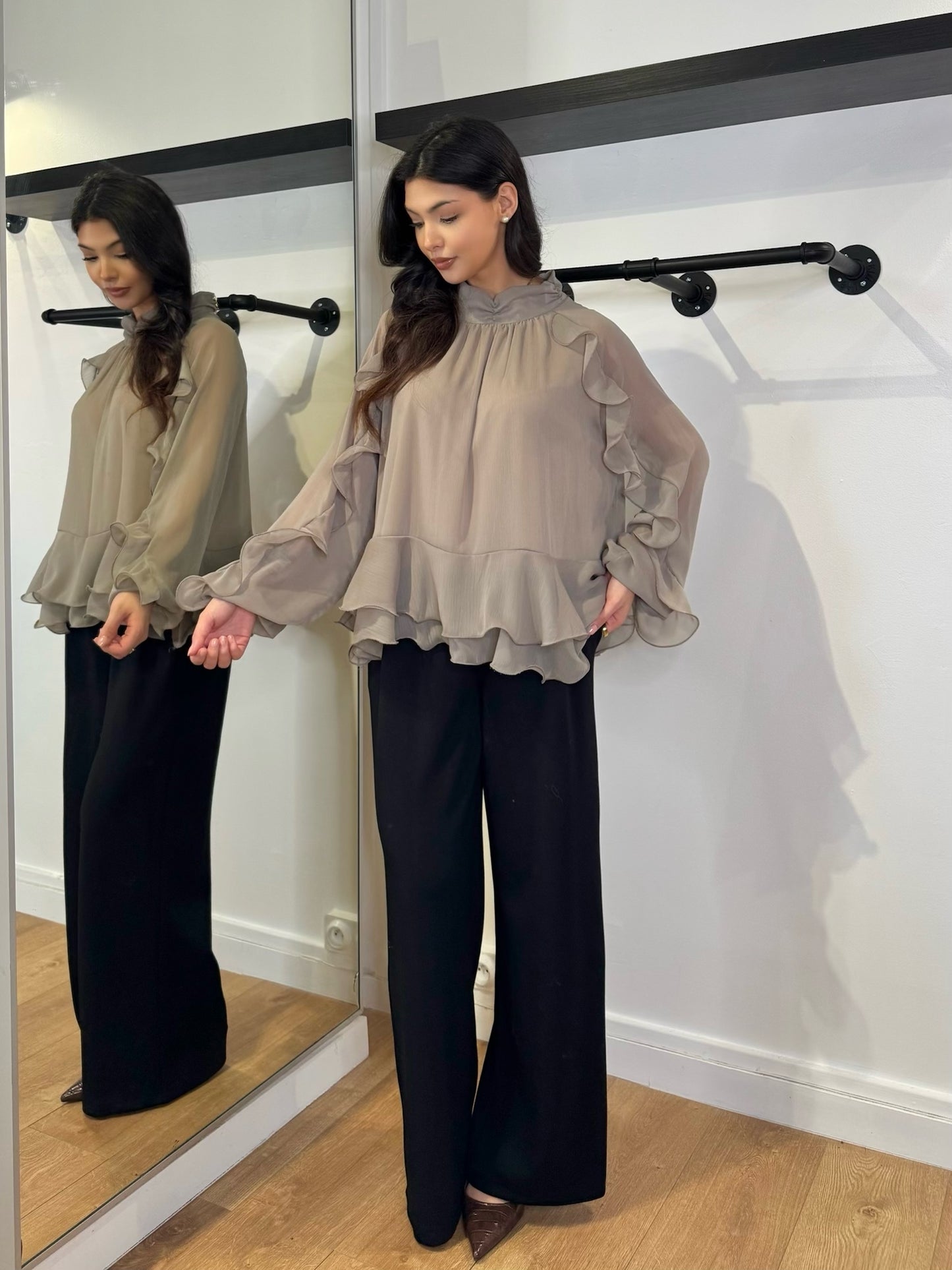 PANTALON ÉLÉGANT CONFORT NOIR