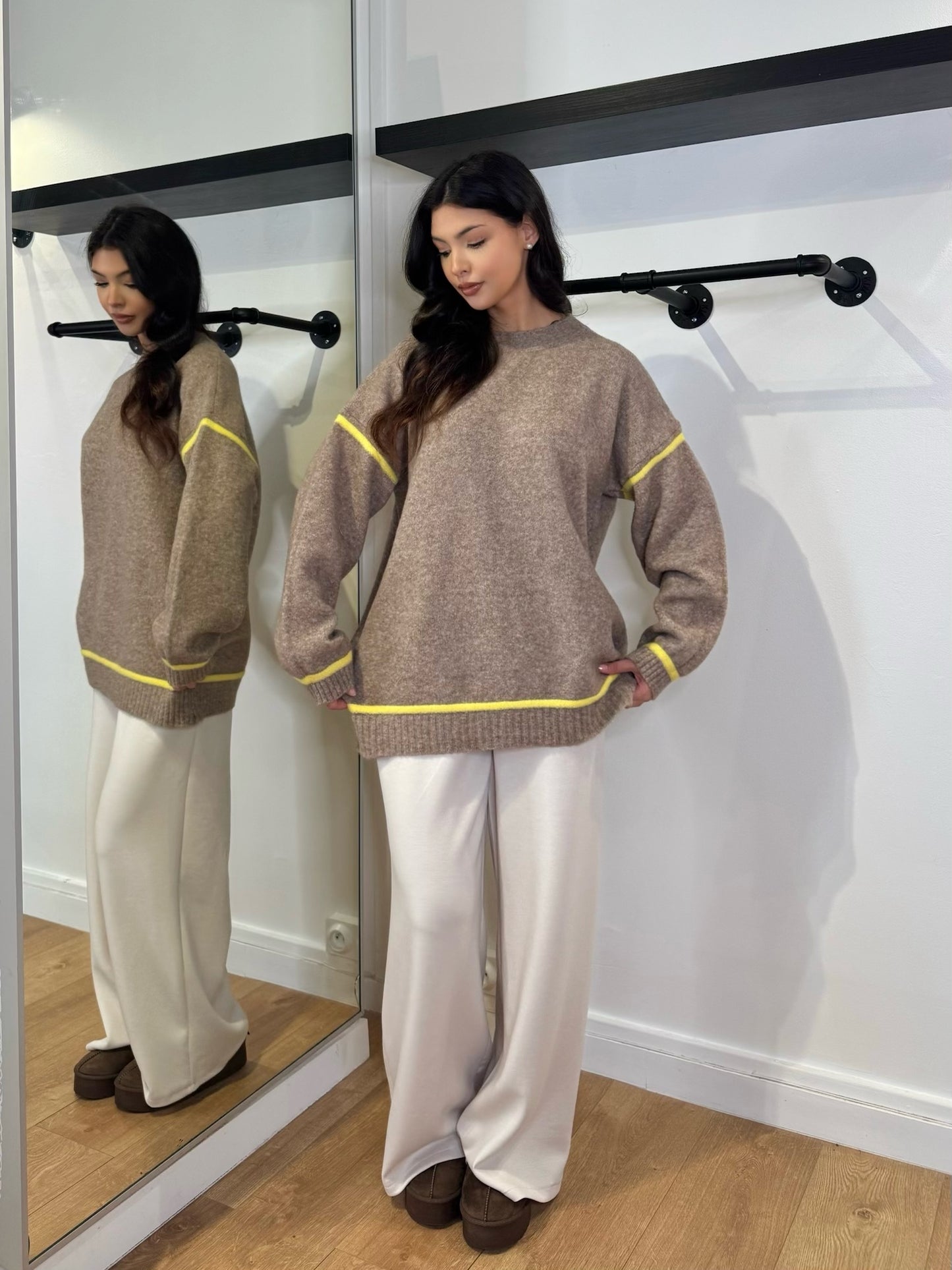 PANTALON ÉLÉGANT CONFORT CRÈME