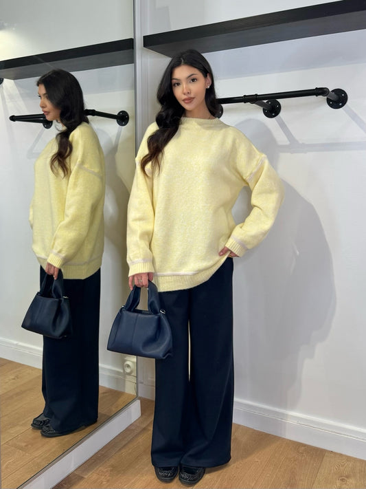 PANTALON ÉLÉGANT CONFORT BLEU MARINE