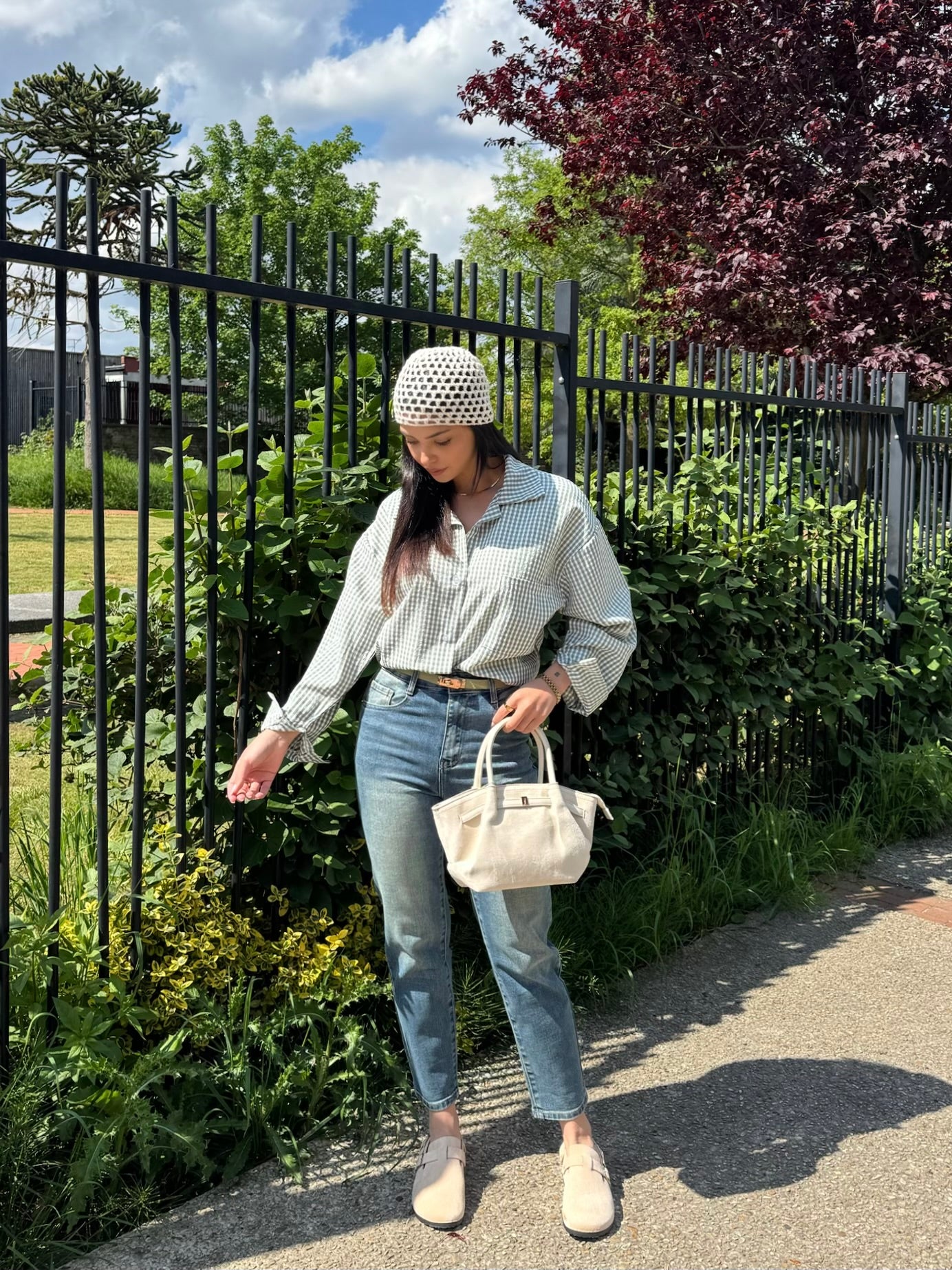 CHEMISE VICHY KAKI
