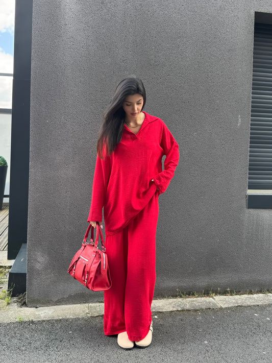 ENSEMBLE FLUIDE ROUGE