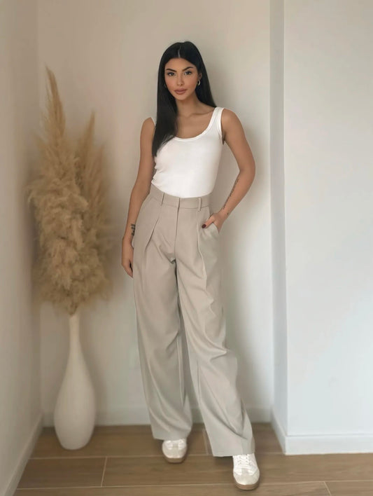 Pantalon classique à pince - chic & classe