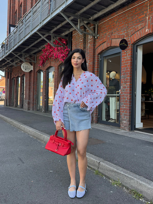 JUPE SHORT EN JEANS
