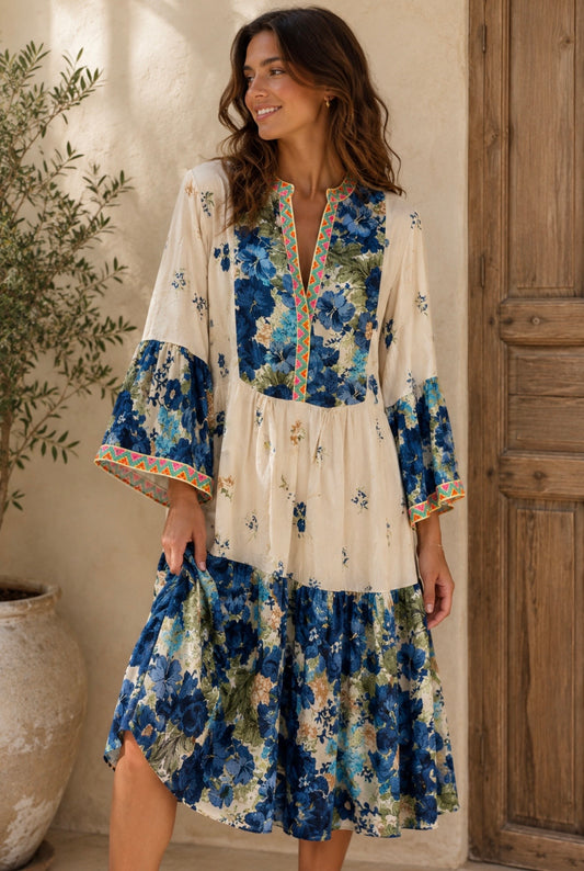 Robe bohème azura