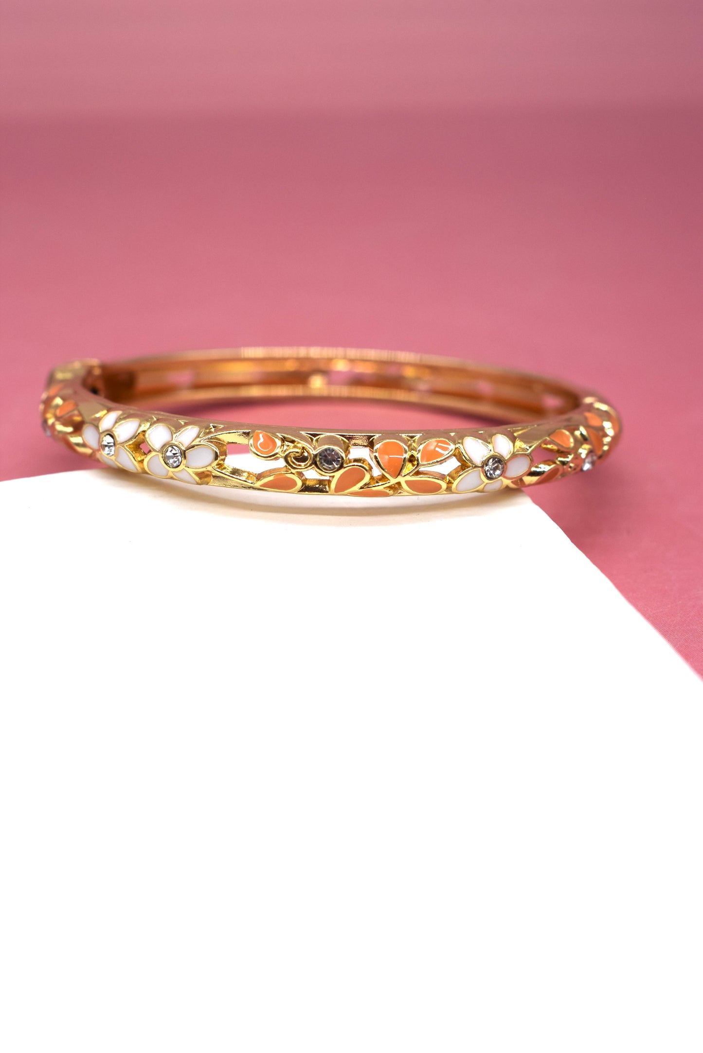 BRACELET BEBETA  BLANC - CORAIL