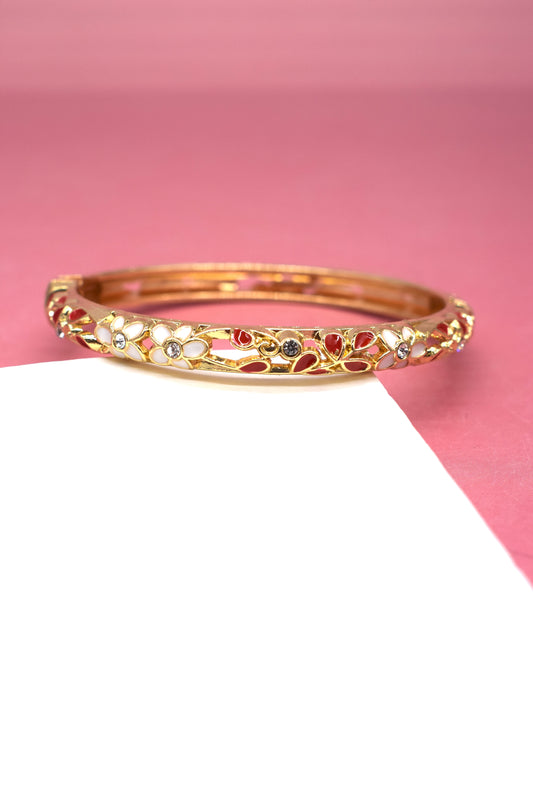 BRACELET BEBETA  BLANC - ROUGE