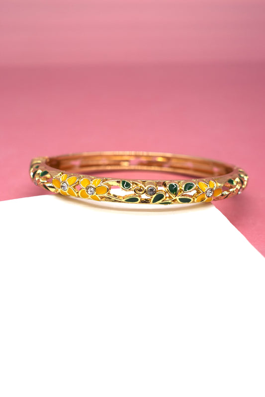 BRACELET BEBETA VERT- JAUNE