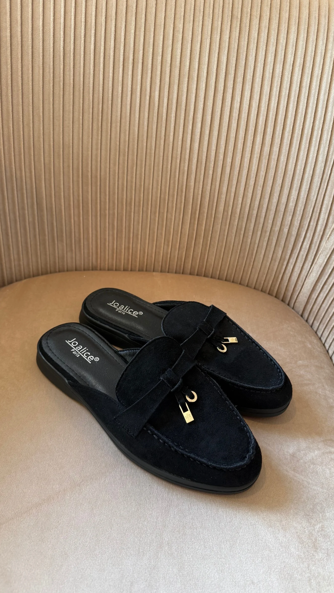 MULES PLATES NOIR