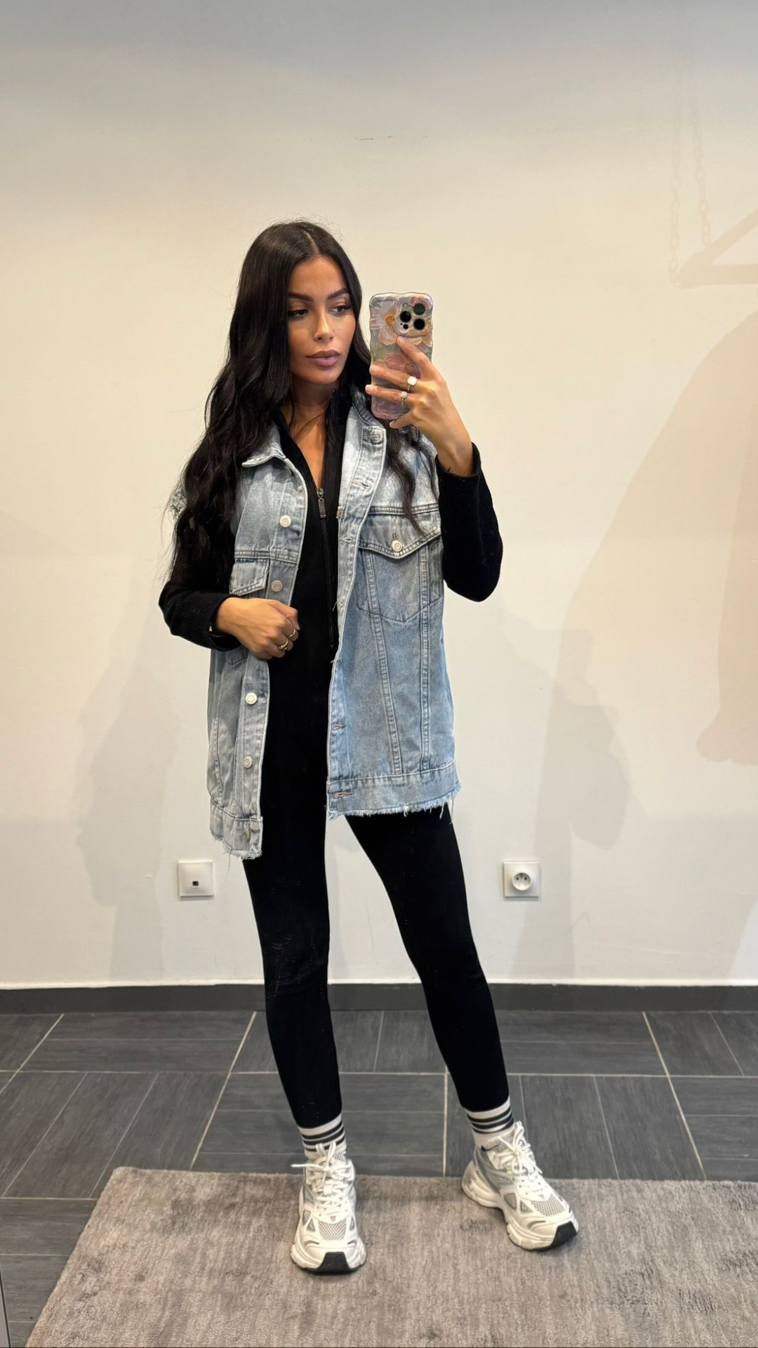 VESTE EN JEANS SANS MANCHE