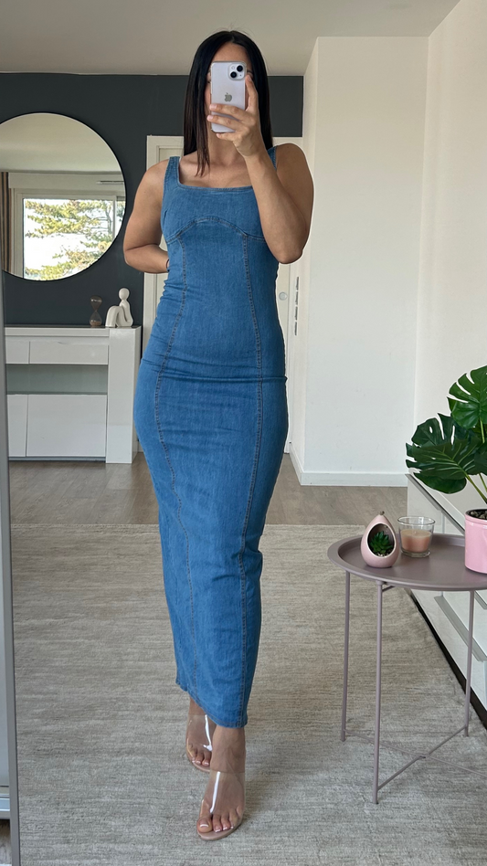 ROBE EN JEANS LONGUE